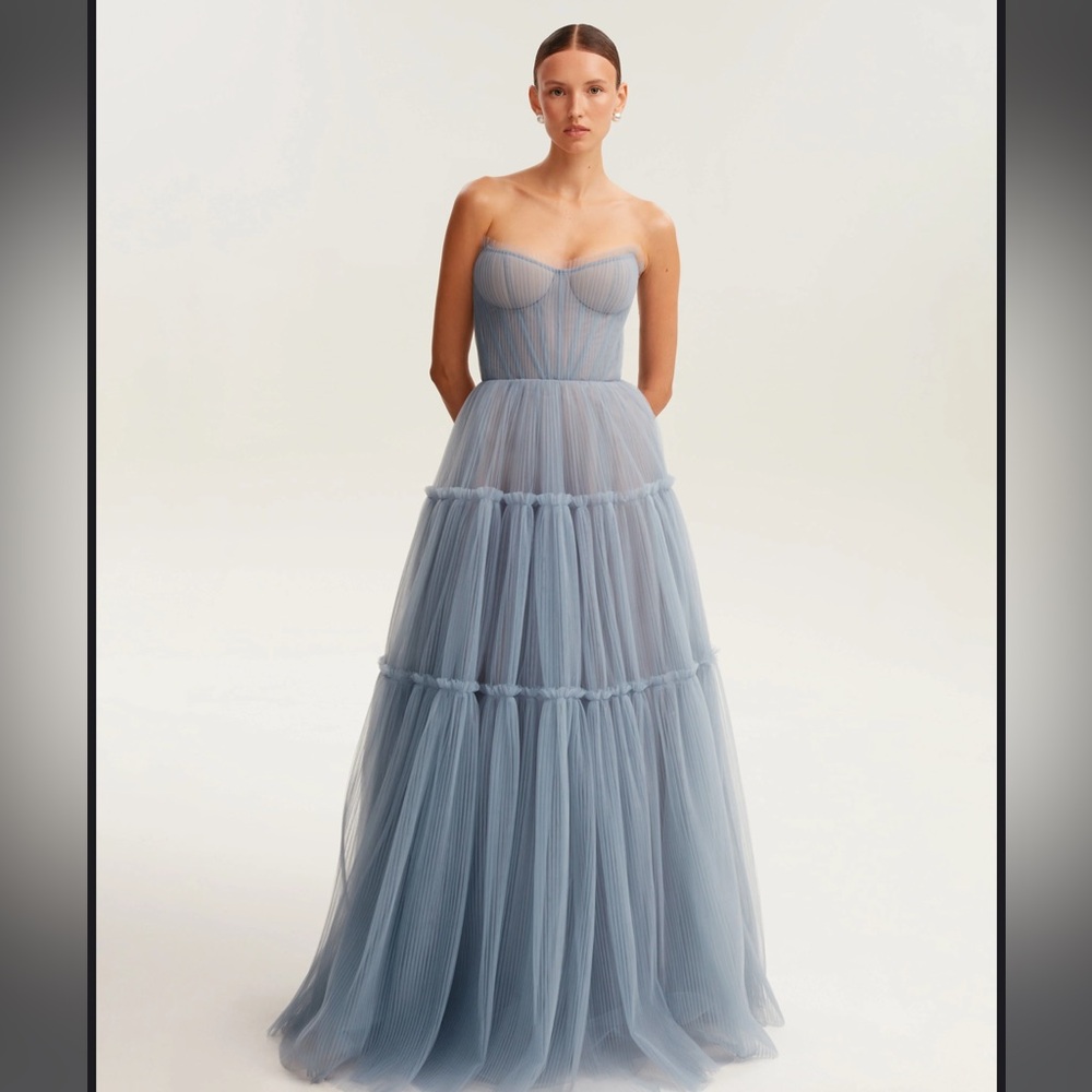 NWT - Milla Garden of Eden Cloudy Blue Tulle Dress